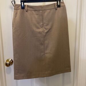 Khaki Brooks Brothers pencil skirt